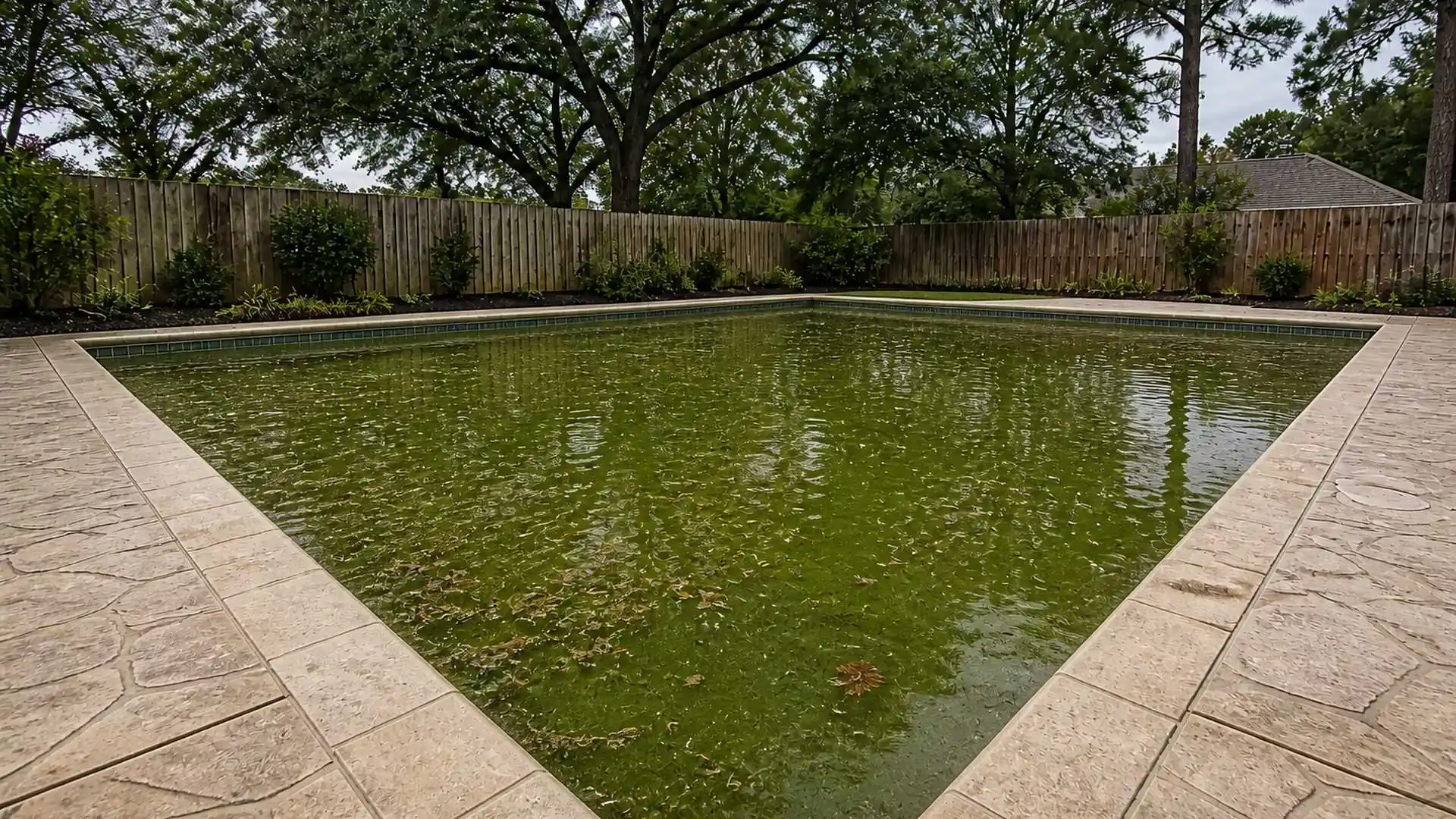 Pool before cleaning